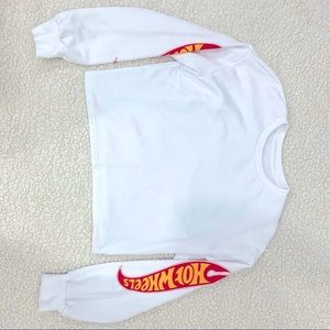 cropped graphic sweatshirt